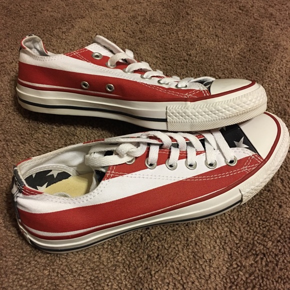 Converse Shoes - America flag shoes